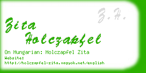 zita holczapfel business card